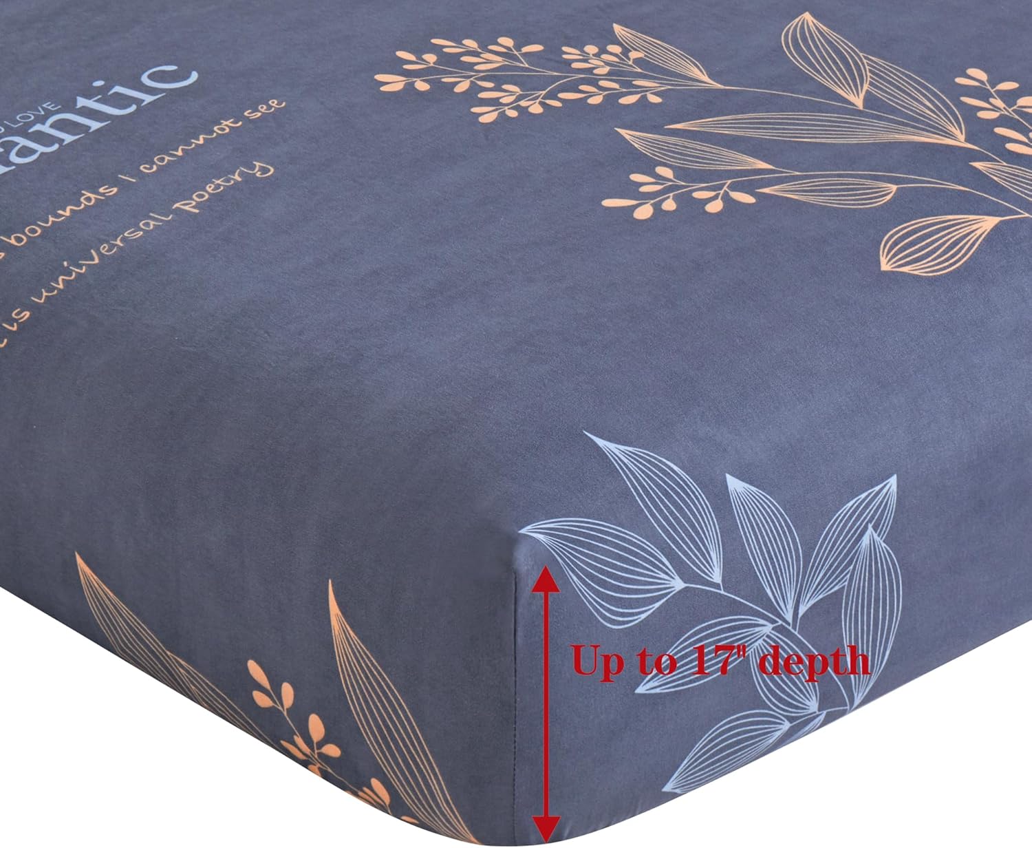 Decorkart Ultra Soft Silky Deep Pocket Rich Printed Bedding Rayon from Bamboo All Season 6 Pieces Sheet Set with 4 Pillowcases, Romantic Floral Pattern